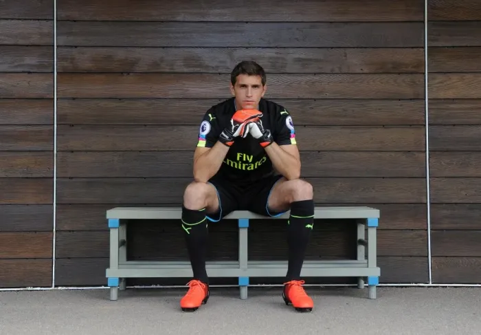 Framed Print : Emiliano Martinez at Arsenal's 2016-17 First Team Photocall Framed Print : Emiliano Martinez at Arsenal's 2016-17 First Team Photocall