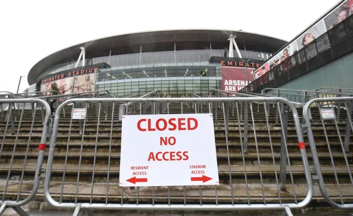 Framed Print : Empty Emirates: Arsenal vs. Rapid Wien, UEFA Europa League 2020-21 (Behind Closed Doors)