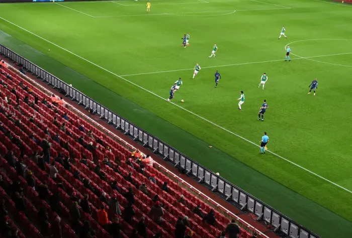 Framed Print : Empty Emirates: Arsenal vs. Rapid Wien, UEFA Europa League (December 2020) Framed Print : Empty Emirates: Arsenal vs. Rapid Wien, UEFA Europa League (December 2020)