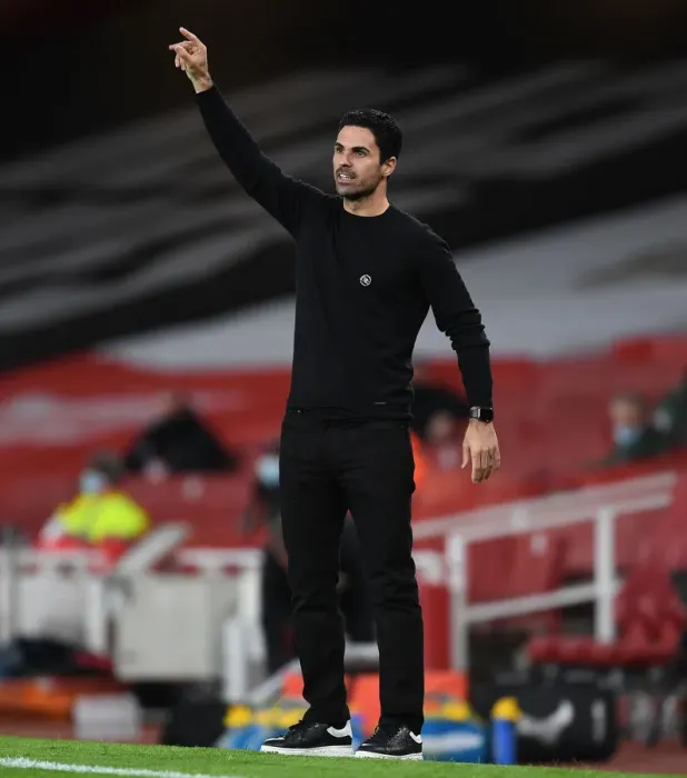 Framed Print : Empty Emirates: Arteta's Premier League Showdown with Leicester City (Arsenal vs Leicester City, 2020-21)