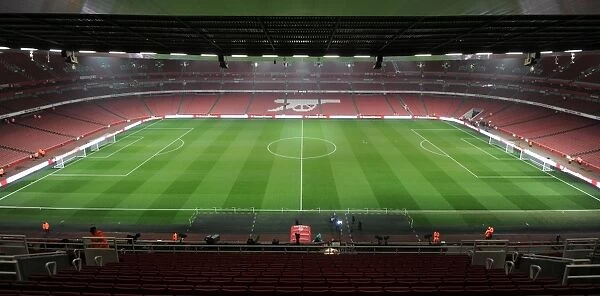 The Emirates pitch. Arsenal 5: 0 Leyton Orient. FA Cup 5th Round Replay