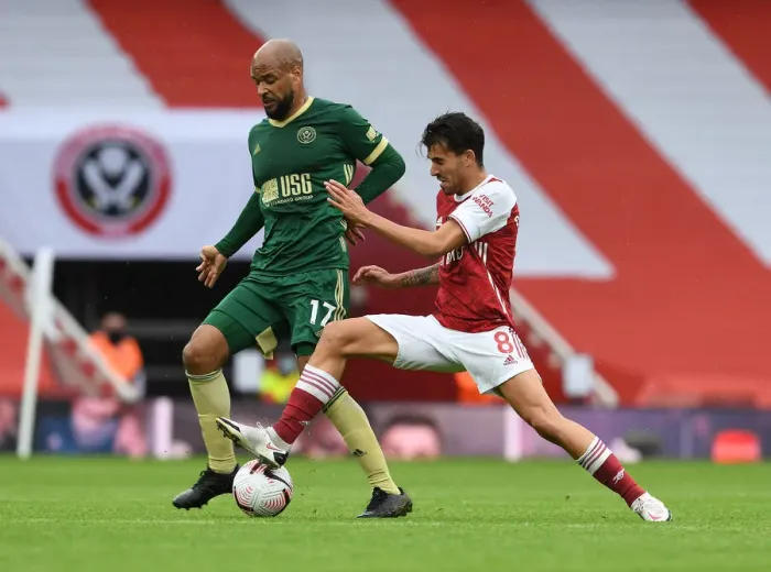 Framed Print : Empty Emirates: A Premier League Showdown - Dani Ceballos vs. David McGoldrick Framed Print : Empty Emirates: A Premier League Showdown - Dani Ceballos vs. David McGoldrick