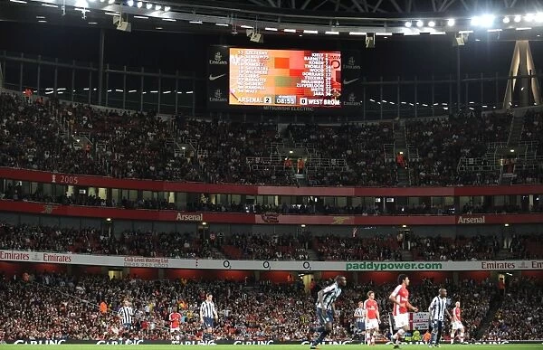 Emirates Stadium. Arsenal 2:0 West Bromwich Albion