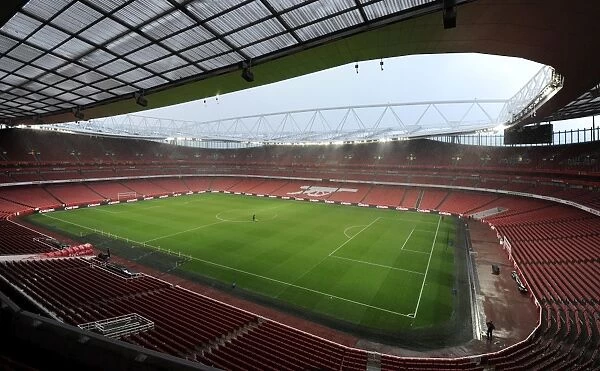 Emirates Stadium. Arsenal 2: 0 Wigan Athletic. Carling Cup, Quarter Final