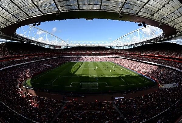 Emirates Stadium. Arsenal 2:0 Stoke City. Barclays Premier League. Emirates Stadium