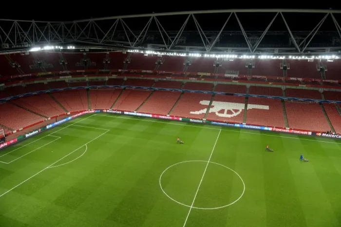 Framed Print : Emirates Stadium: Arsenal v AS Monaco FC - UEFA Champions League Round of 16 (2015)