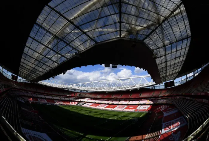 Framed Print : Empty Emirates Stadium: Arsenal's UEFA Europa League Semi-Final Against Villarreal CF