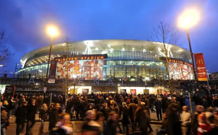 Framed Print : Emirates Stadium after the match. Arsenal 3: 0 Wigan Athletic. Barclays Premier League Framed Print : Emirates Stadium after the match. Arsenal 3: 0 Wigan Athletic. Barclays Premier League