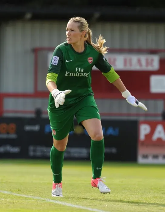 Framed Print : Emma Byrne in Action: Arsenal vs. Lincoln Ladies, FA WSL 2012