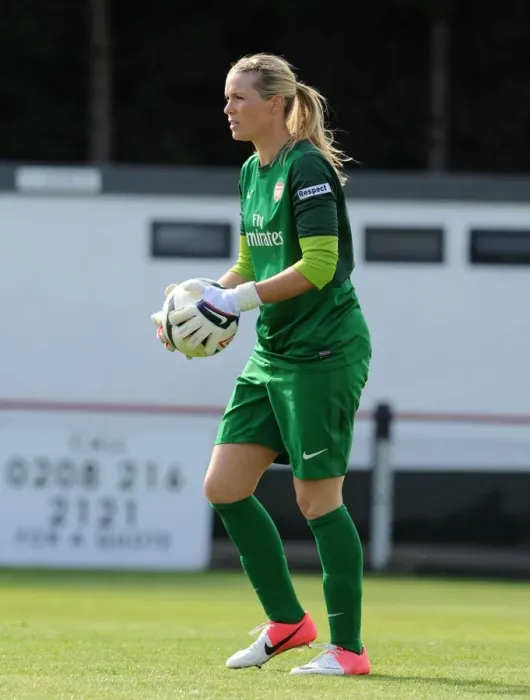 Framed Print : Emma Byrne in Action: Arsenal vs. Lincoln Ladies, FA WSL 2012-13