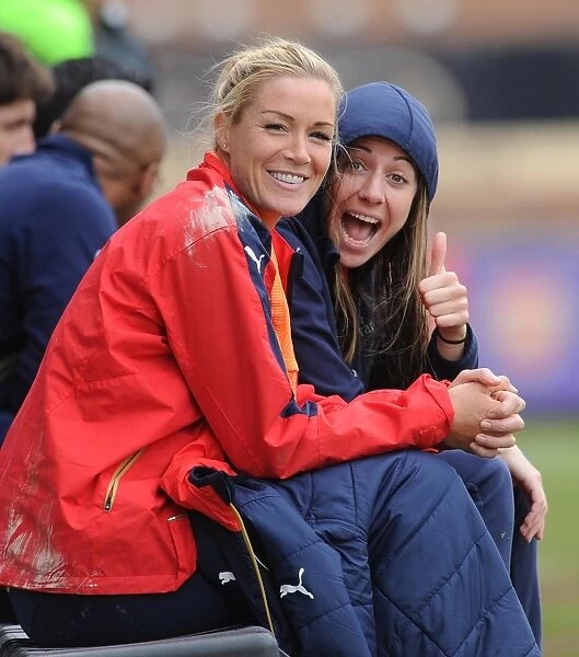 Emma Byrne and Vicky Losada (Arsenal Ladies). Arsenal Ladies 2:2 Notts County Ladies
