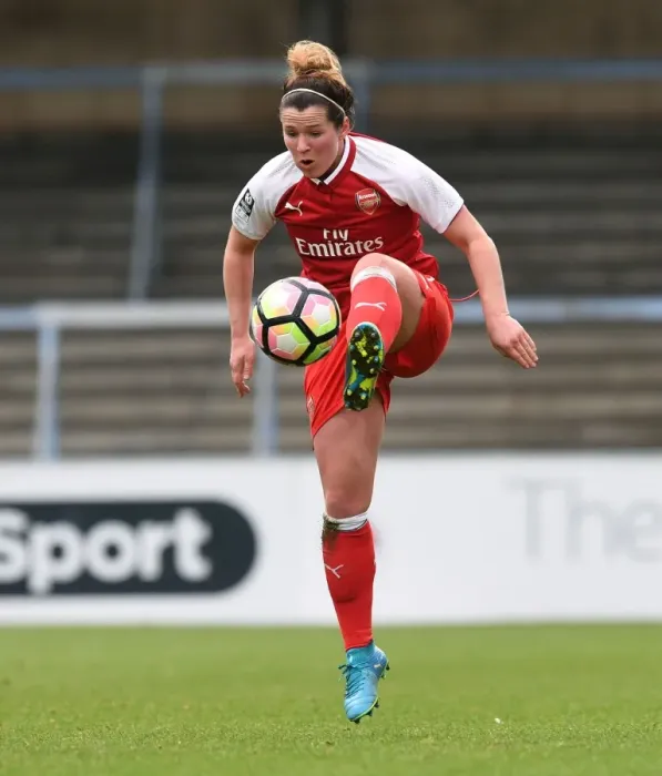 Framed Print : Emma Mitchell in Action: Arsenal Women vs. Reading FC, WSL (Women's Super League)