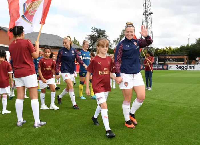 Framed Print : Emma Mitchell of Arsenal: Pre-Match Moment at Arsenal Women vs West Ham United Women Framed Print : Emma Mitchell of Arsenal: Pre-Match Moment at Arsenal Women vs West Ham United Women