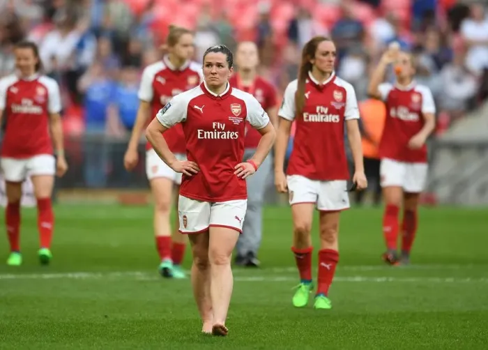 Framed Print : Emma Mitchell, Arsenal Women's Victory in FA Cup Final Against Chelsea Ladies Framed Print : Emma Mitchell, Arsenal Women's Victory in FA Cup Final Against Chelsea Ladies