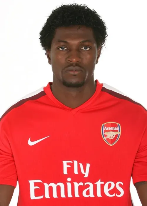 Framed Print : Emmanuel Adebayor in Arsenal First Team Photocall at Emirates Stadium (August 2008) Framed Print : Emmanuel Adebayor in Arsenal First Team Photocall at Emirates Stadium (August 2008)