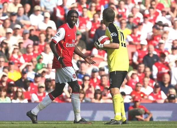 Emmanuel Adebayor (Arsenal) Jussi Jaaskelainen (Bolton)