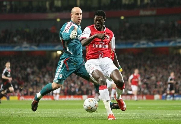 Emmanuel Adebayor (Arsenal) Pepe Reina (Liverpool)