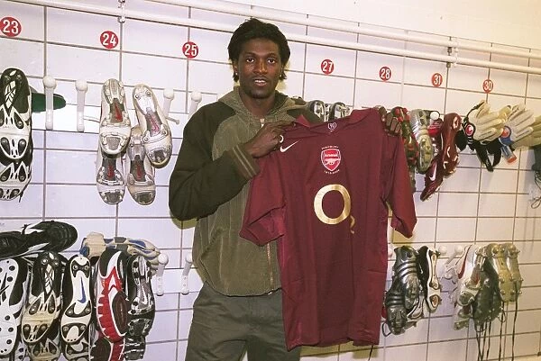 Emmanuel Adebayor at Arsenal Training, 2006