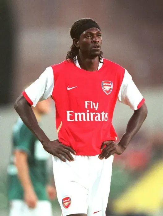 Framed Print : Emmanuel Adebayor Scoring for Arsenal against SV Mattersburg in Pre-Season Friendly Framed Print : Emmanuel Adebayor Scoring for Arsenal against SV Mattersburg in Pre-Season Friendly
