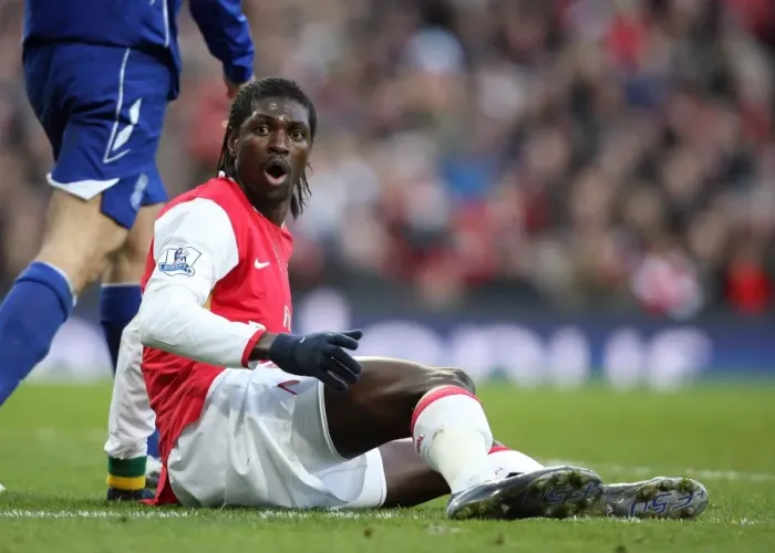 Framed Print : Emmanuel Adebayor vs Birmingham City: 1-1 Stalemate at Emirates Stadium, Barclays Premier League (2008) Framed Print : Emmanuel Adebayor vs Birmingham City: 1-1 Stalemate at Emirates Stadium, Barclays Premier League (2008)
