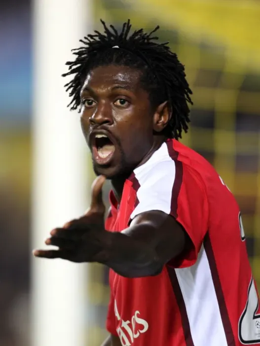 Framed Print : Emmanuel Adebayor vs Villarreal: 1st Leg Quarter Final, Arsenal vs Villarreal, UEFA Champions League, 7 / 4 / 09 Framed Print : Emmanuel Adebayor vs Villarreal: 1st Leg Quarter Final, Arsenal vs Villarreal, UEFA Champions League, 7 / 4 / 09