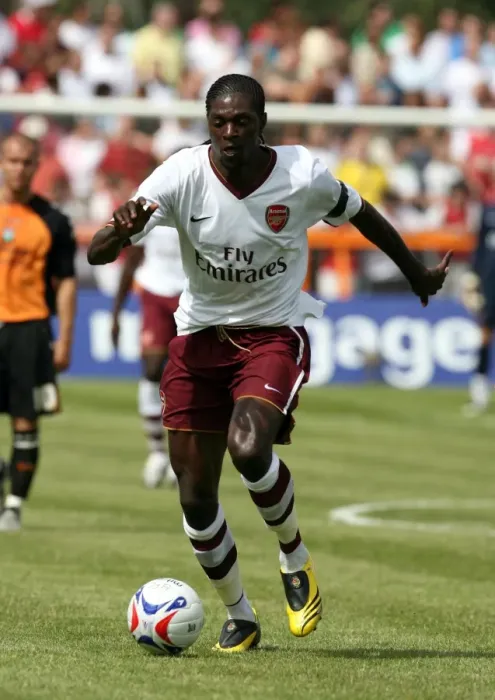 Framed Print : Emmanuel Adebayor's Brace: Arsenal's Pre-Season Victory Over Barnet (2007) Framed Print : Emmanuel Adebayor's Brace: Arsenal's Pre-Season Victory Over Barnet (2007)
