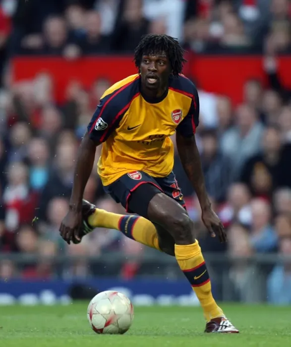 Framed Print : Emmanuel Adebayor's Determined Performance in Manchester United vs. Arsenal, UEFA Champions League Semi-Final 1st Leg (April 29, 2009) Framed Print : Emmanuel Adebayor's Determined Performance in Manchester United vs. Arsenal, UEFA Champions League Semi-Final 1st Leg (April 29, 2009)