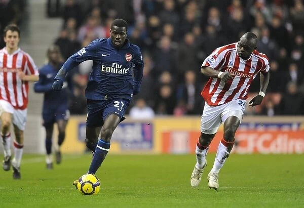Emmanuel Eboue (Arsenal) Abdoulaye Faye (Stoke). Stoke City 1: 3 Arsenal