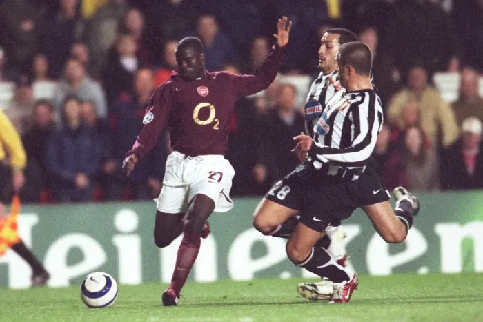Framed Print : Emmanuel Eboue (Arsenal) Gianluca Zambrotta and Fabio Cannavaro (Juve)