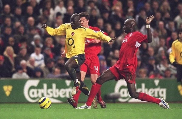 Emmanuel Eboue (Arsenal) Momo Sissoko (Liverpool). Liverpool 1:0 Arsenal