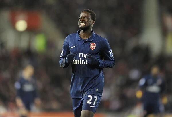 Emmanuel Eboue (Arsenal). Stoke City 1: 3 Arsenal, Barclays Premier League