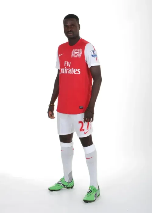 Framed Print : Emmanuel Eboue at Arsenal's Emirates Stadium
