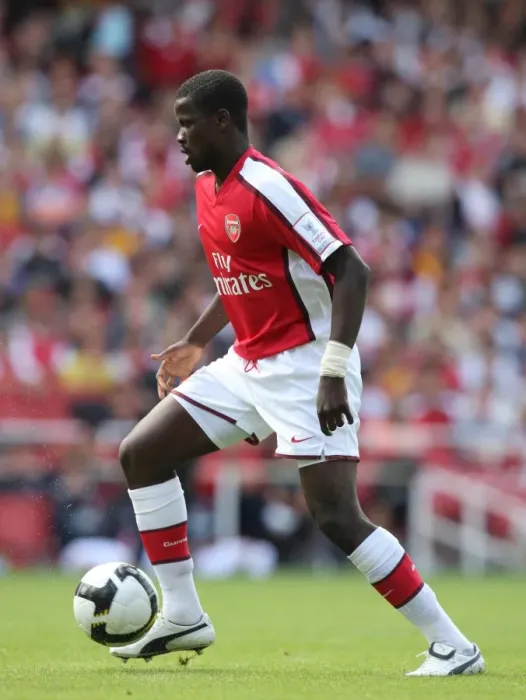 Framed Print : Emmanuel Eboue Suffers Defeat: Arsenal 0:1 Juventus, Emirates Cup Day One, 2008