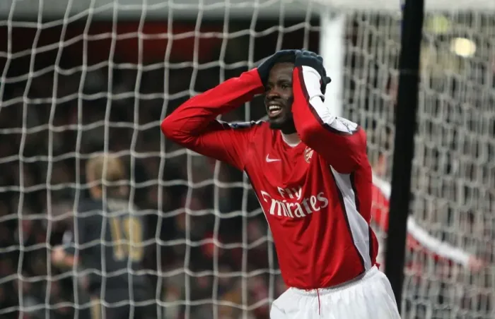 Framed Print : Emmanuel Eboue's Victory: Arsenal 1-0 Liverpool, Barclays Premier League (2010)