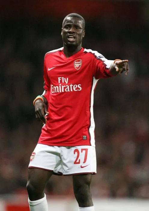 Framed Print : Emmanuel Eboue's Victory: Arsenal 4-1 AZ Alkmaar, UEFA Champions League Group H, Emirates Stadium (November 4, 2009)