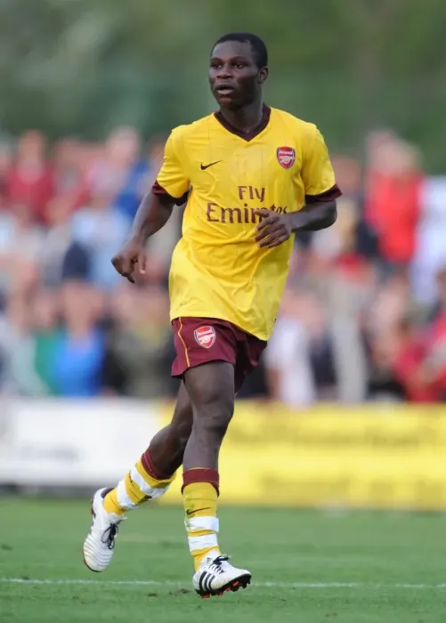 Framed Print : Emmanuel Frimpong (Arsenal). SC Neusiedl 0: 4 Arsenal, Sportzentrum Neusiedl