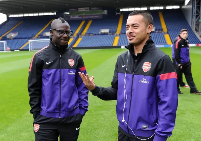 Framed Print : Emmanuel Frimpong and Nico Yennaris (Arsenal). West Bromwich Albion U21 1: 0 Arsenal U21