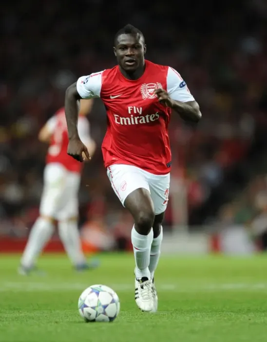 Framed Print : Emmanuel Frimpong's Winning Goal: Arsenal 1-0 Udinese (UEFA Champions League Qualifier, 2011)