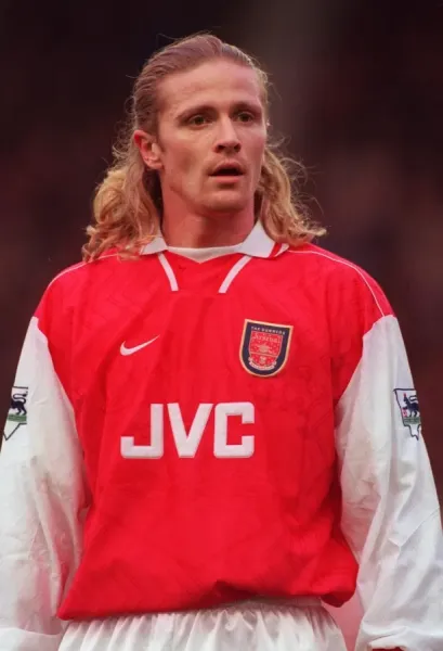 Emmanuel Petit in Action for Arsenal Football Club