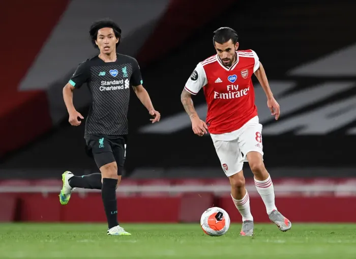 Framed Print : Empty-Stadium Clash: Arsenal vs. Liverpool in the Premier League (2019-20)