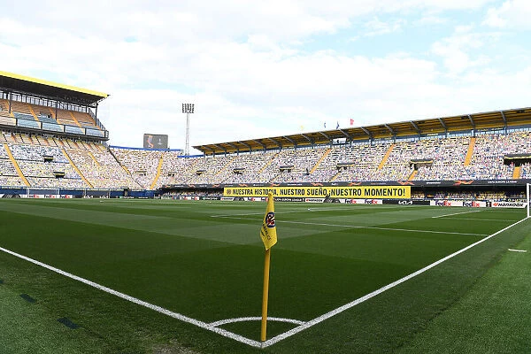 Empty Estadio de la Ceramica: Villarreal CF vs. Arsenal, UEFA Europa League Semi-Final Leg One