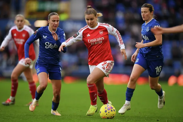 Framed Print : Everton v Arsenal - Barclays Women's Super League Everton v Arsenal - Barclays Women's Super League
