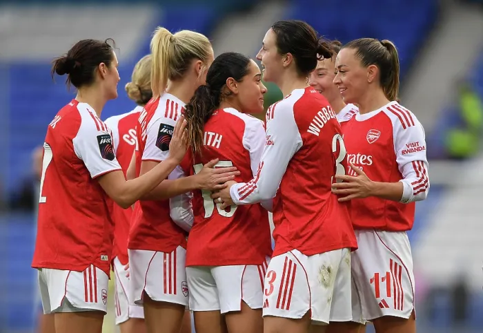 Framed Print : Everton v Arsenal - Barclays Women's Super League Everton v Arsenal - Barclays Women's Super League
