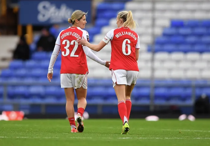 Framed Print : Everton v Arsenal - Barclays Women's Super League Everton v Arsenal - Barclays Women's Super League