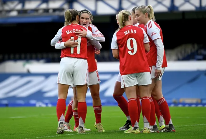Framed Print : Everton v Arsenal - Barclays Women's Super League Everton v Arsenal - Barclays Women's Super League