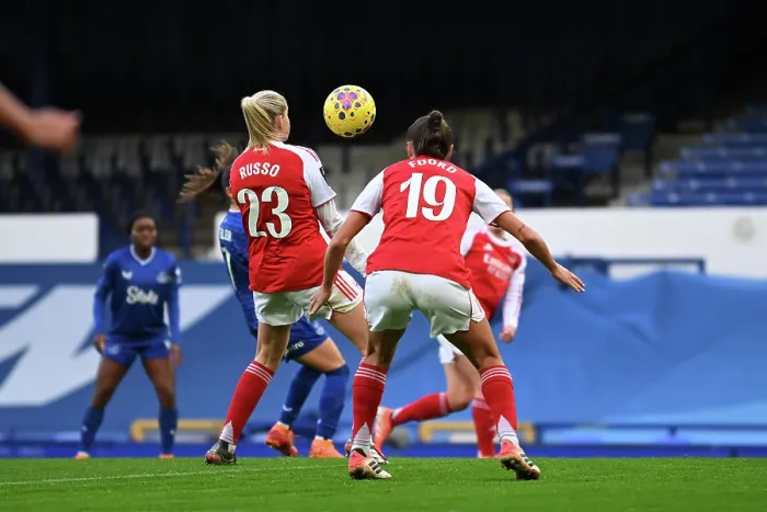 Framed Print : Everton v Arsenal - Barclays Women's Super League Everton v Arsenal - Barclays Women's Super League