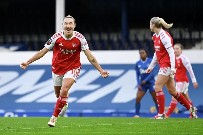 Framed Print : Everton v Arsenal - Barclays Women's Super League Everton v Arsenal - Barclays Women's Super League