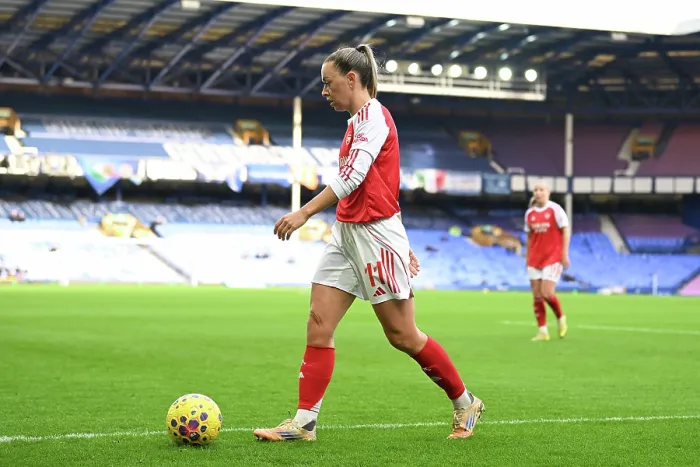 Framed Print : Everton v Arsenal - Barclays Women's Super League Everton v Arsenal - Barclays Women's Super League