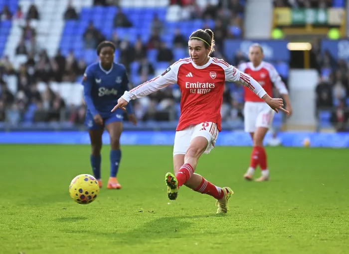 Framed Print : Everton v Arsenal - Barclays Women's Super League Everton v Arsenal - Barclays Women's Super League