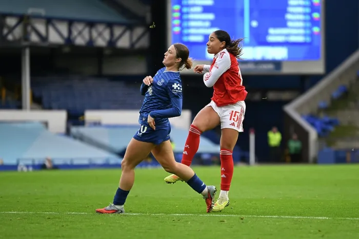 Framed Print : Everton v Arsenal - Barclays Women's Super League Everton v Arsenal - Barclays Women's Super League
